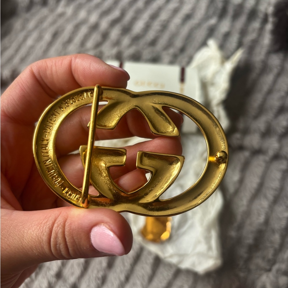 Gucci Gold Double G Belt Buckle - Picture 3 of 5